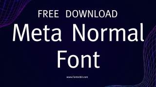 Meta Normal Font Free Download