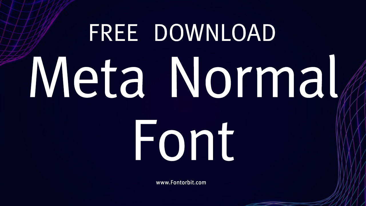 Meta Normal Font