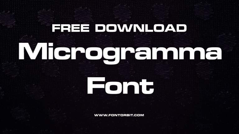 Microgramma Font