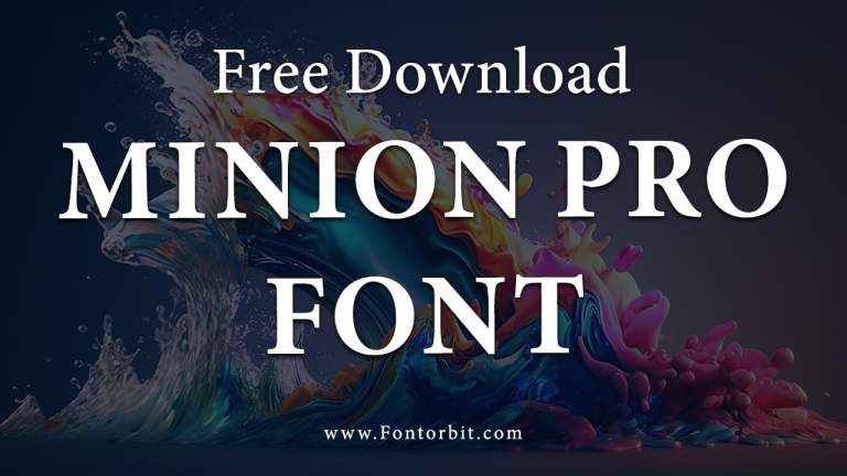 Minion Pro Font Free Download