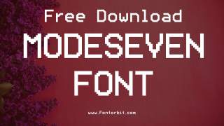 ModeSeven Font Free Download