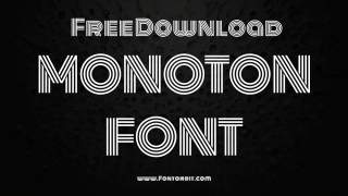 Monoton Font Free Download