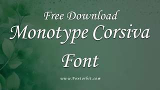 Monotype Corsiva Font Free Download