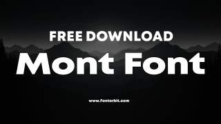 Mont Font Free Download