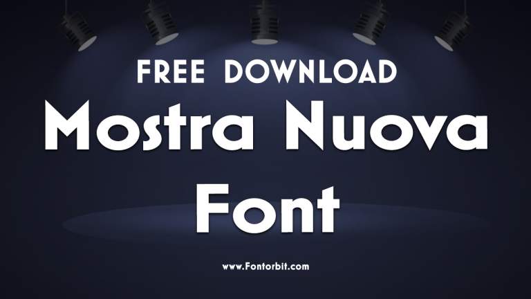 Mostra Nuova Font Free Download