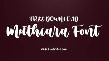 Muthiara Font Free Download