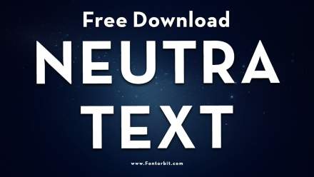 Neutra Text Font Free Download