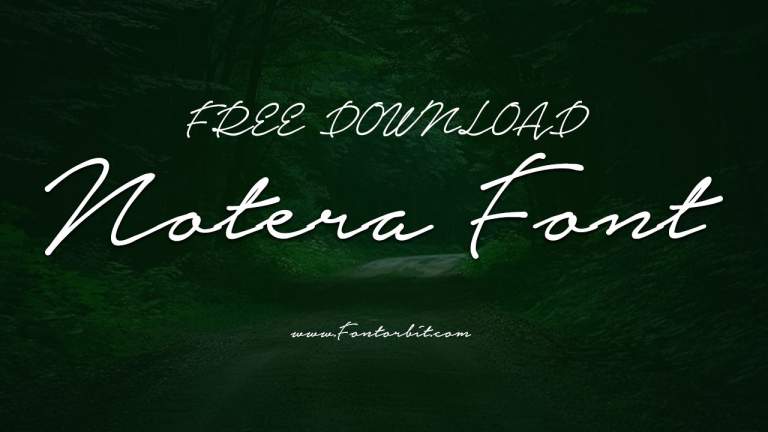 Notera Font Free Download