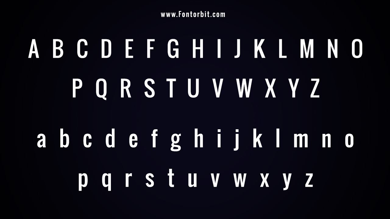 Oswald Font Family Includes