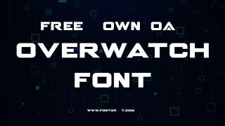 Overwatch Font Free Download