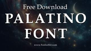 Palatino Font Free Download