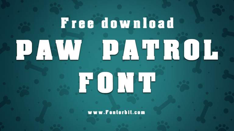 Paw Patrol Font Free Download