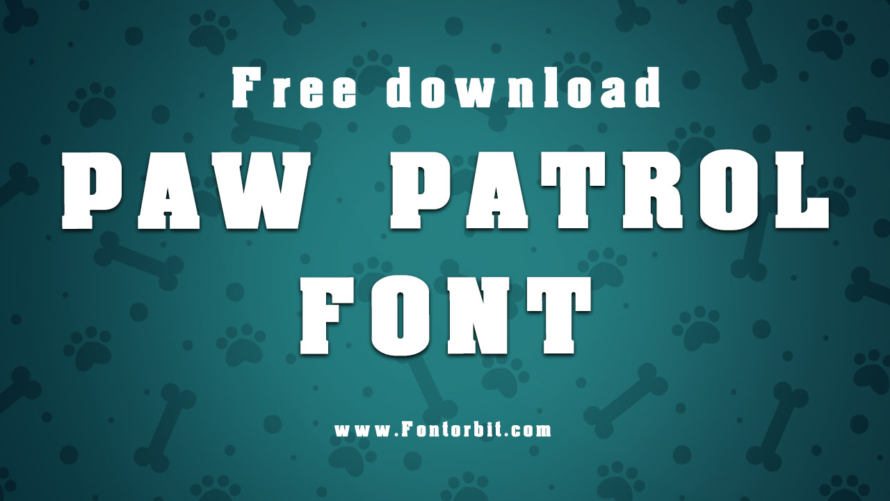 Paw Patrol Font