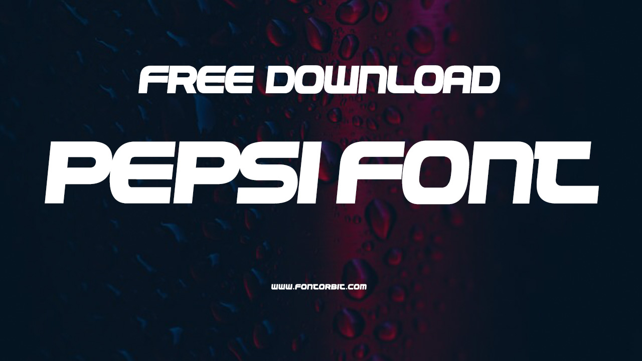 Pepsi Font