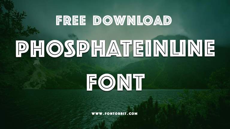 Phosphate Inline Font