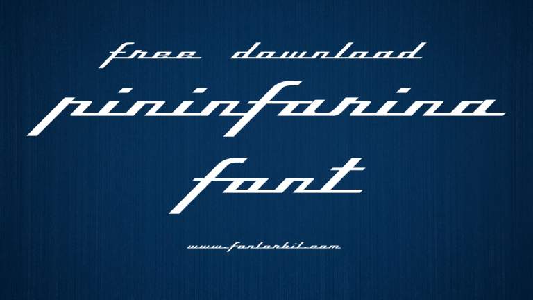 Pininfarina Font