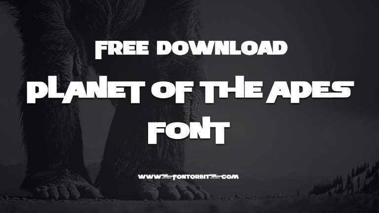 Planet Of The Apes Font Free Download