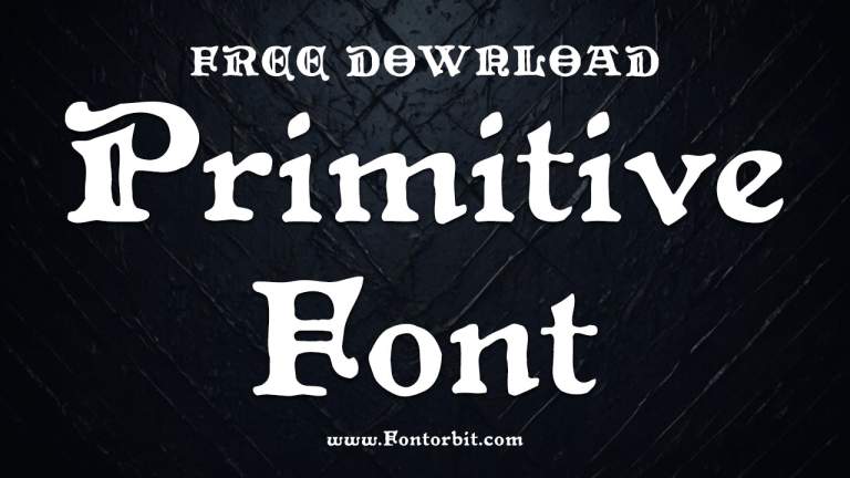 Primitive Font