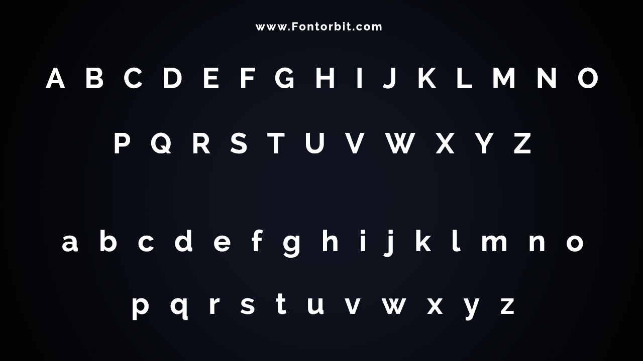 Raleway Font Family Includes