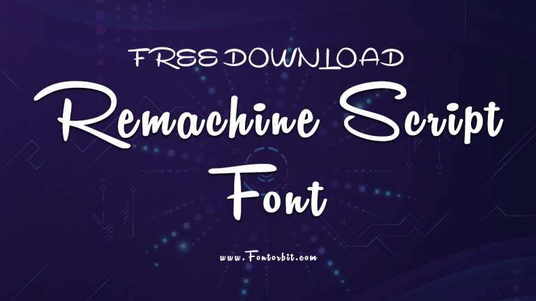 Remachine Script Font