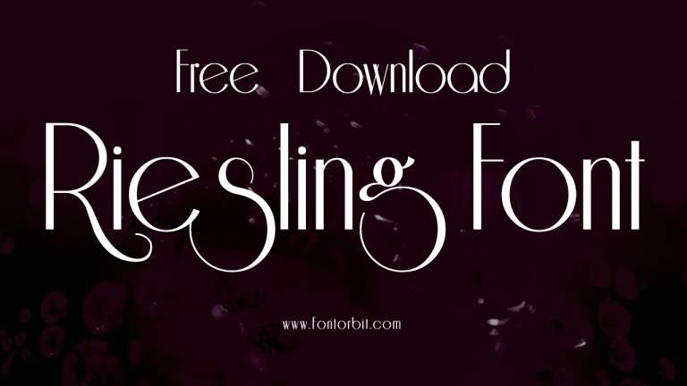 Riesling Font Free Download