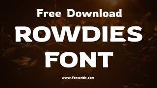 Rowdies Font Free Download | Playful Display Font