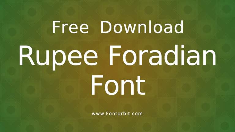 Rupee Foradian Font