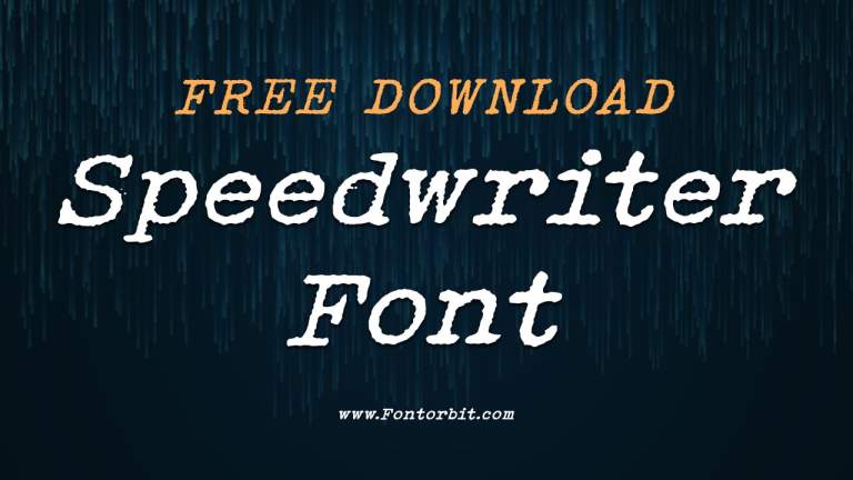 Speedwriter Font Free Download