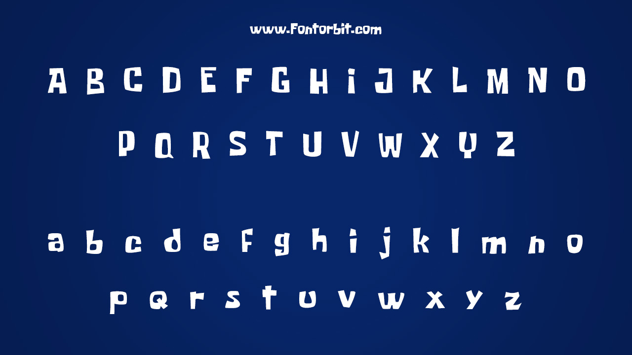 SpongeBob Font Family Includes