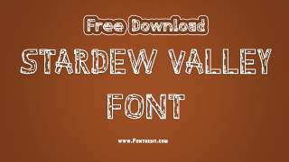 Stardew Valley Font Free Download