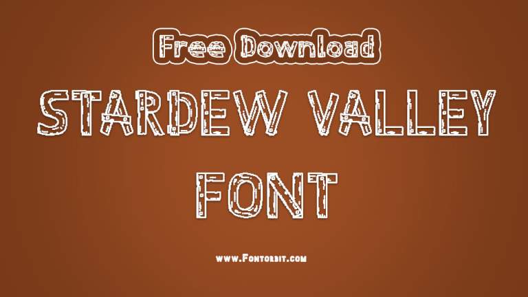 Stardew Valley Font Free Download