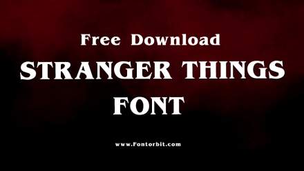 Stranger Things Font Free Download