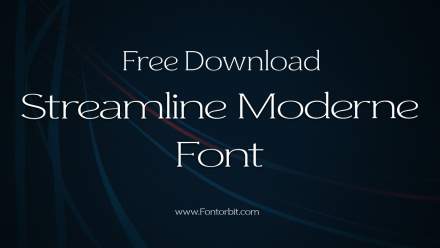 Streamline Moderne Font Free Download