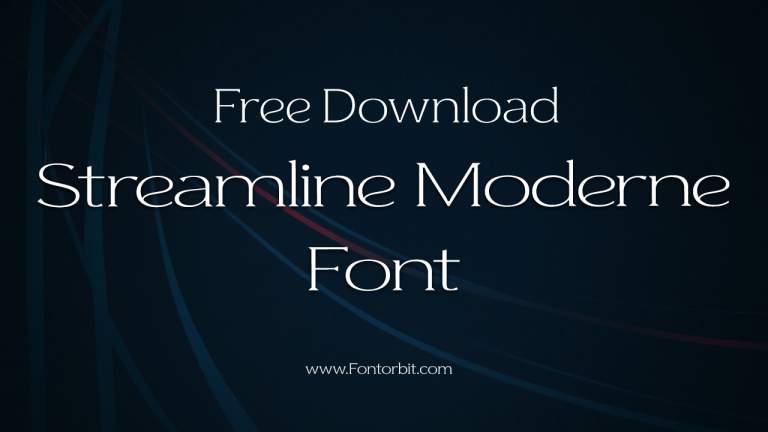 Streamline Moderne Font