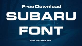 Subaru Font Free Download