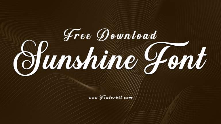 Sunshine Font Free Download