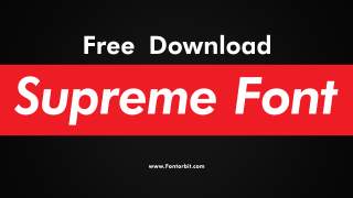 Supreme Font Free Download