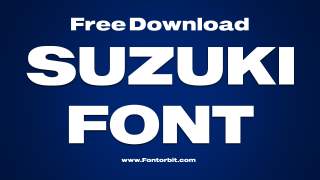 Suzuki Font Free Download