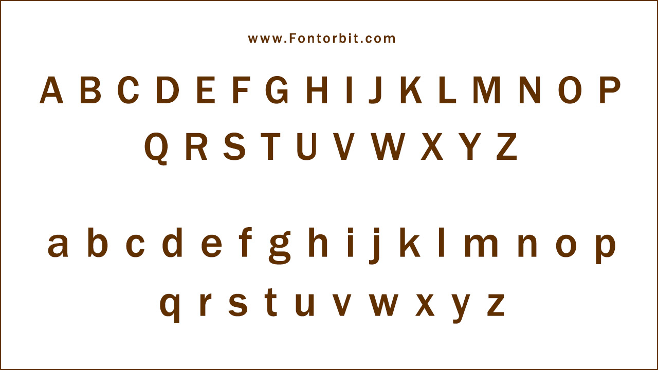 The Franklin Gothic Font Family Includes