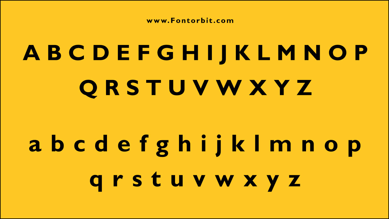 The Gill Sans Font Family Includes