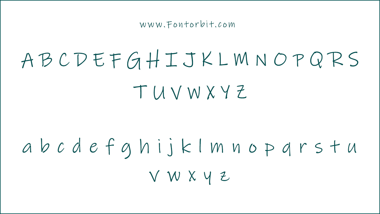 The Ink Free Font Family Includes