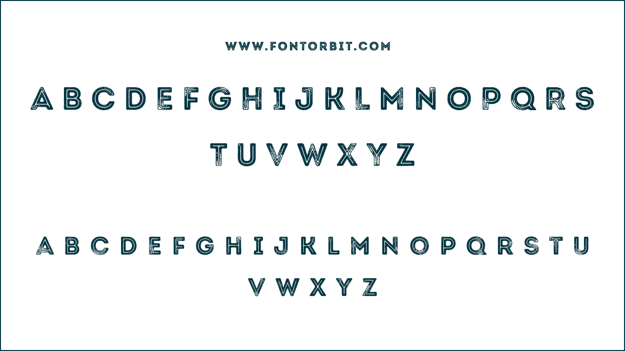 The Intro Rust Font Family Includes