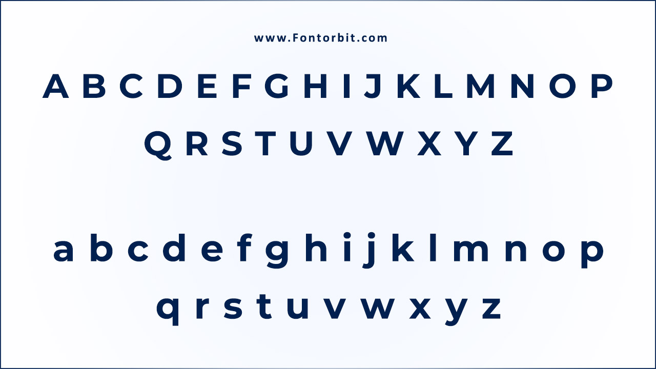 The Montserrat Font Family Includes