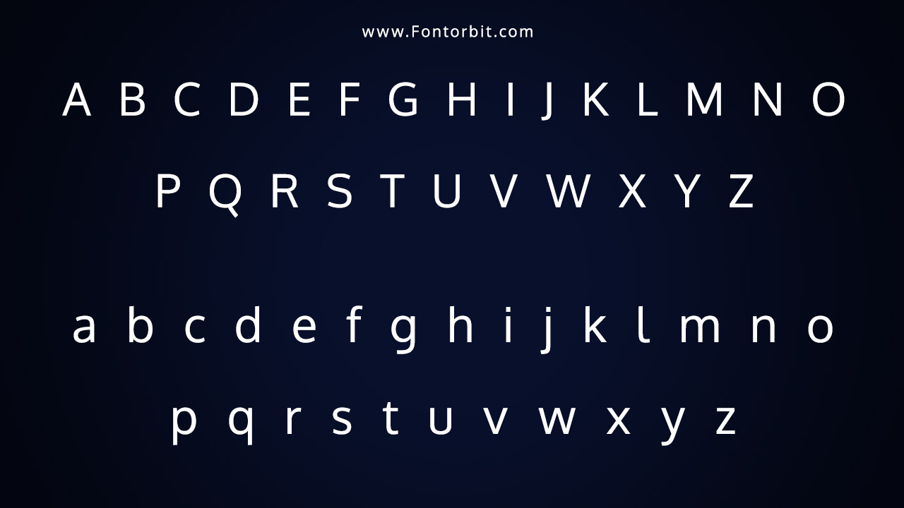 The Oxygen Font Family Includes