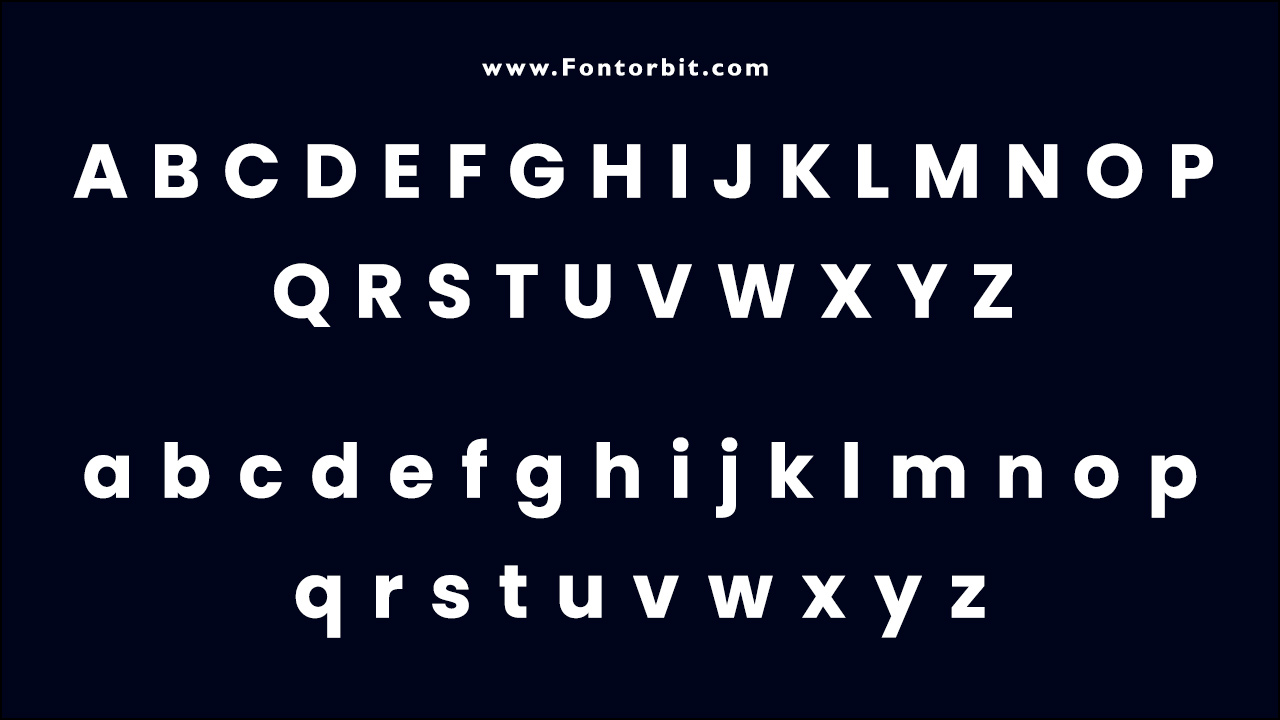 The Poppins Font Family