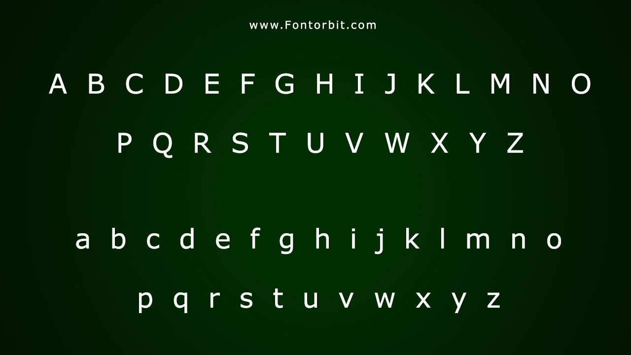 The Verdana Font Family Includes