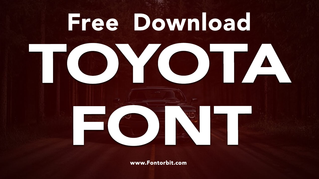 Toyota Font