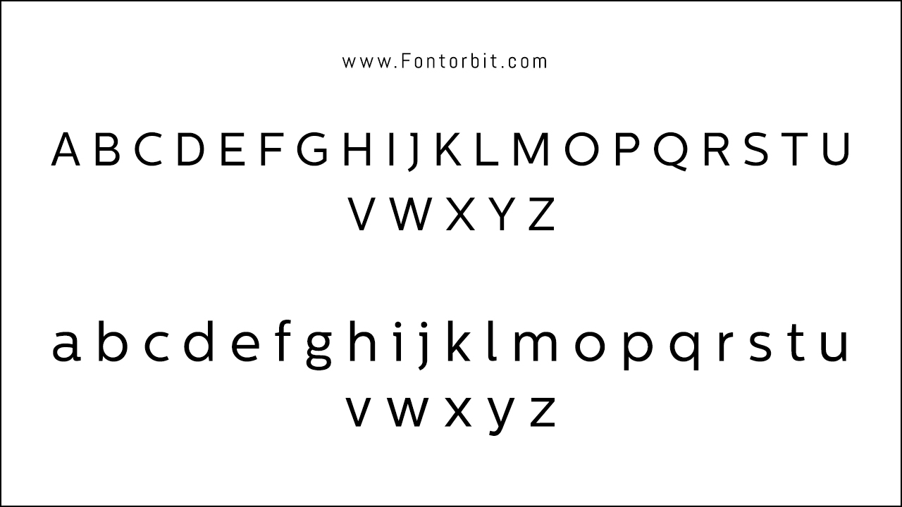 Type Of The Centrale Sans Font (Font Family)