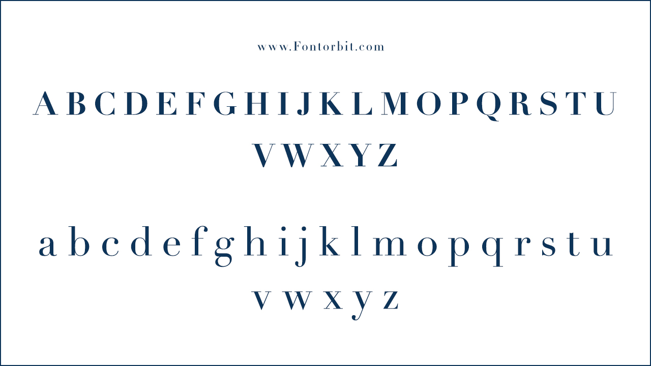 Type Of The Didot Font (Font Family)