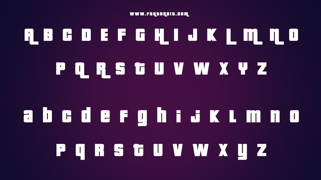 Type Of The Grand Theft Auto Font (Font Family)